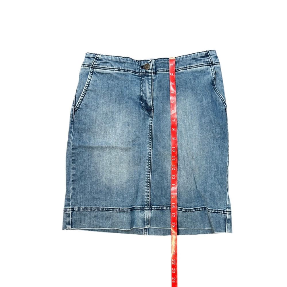 Talbots Blue Denim Jean Skirt Petite 4P - Picture 5 of 8